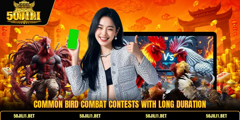 Common bird combat contests with long duration