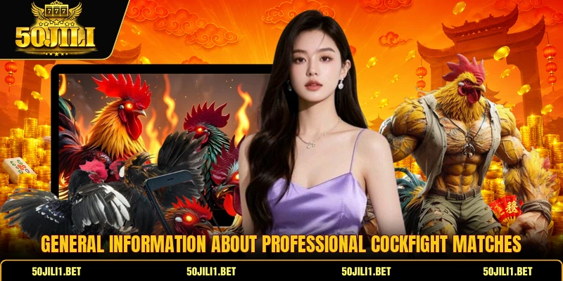 General information about professional cockfight matches