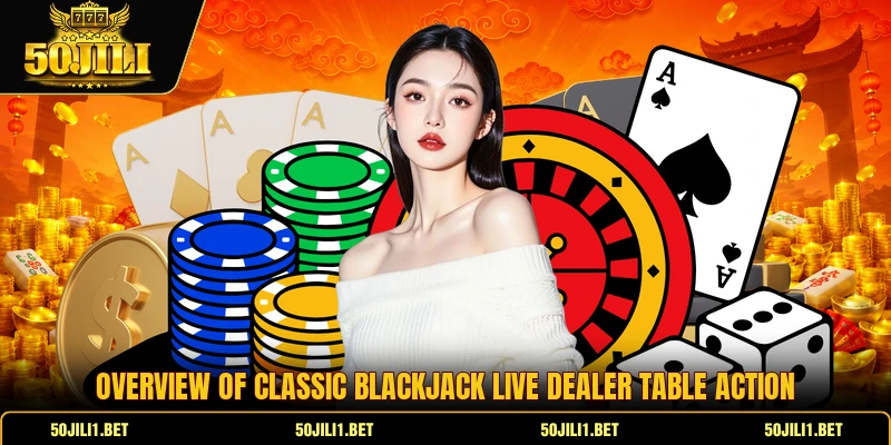 Overview of Classic Blackjack live dealer table action