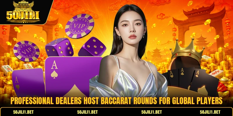 Professional dealers host baccarat rounds for global players