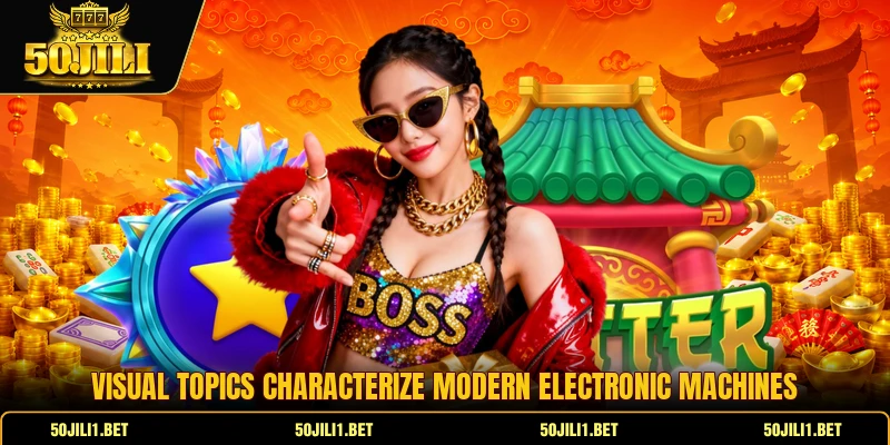Visual topics characterize modern electronic machines